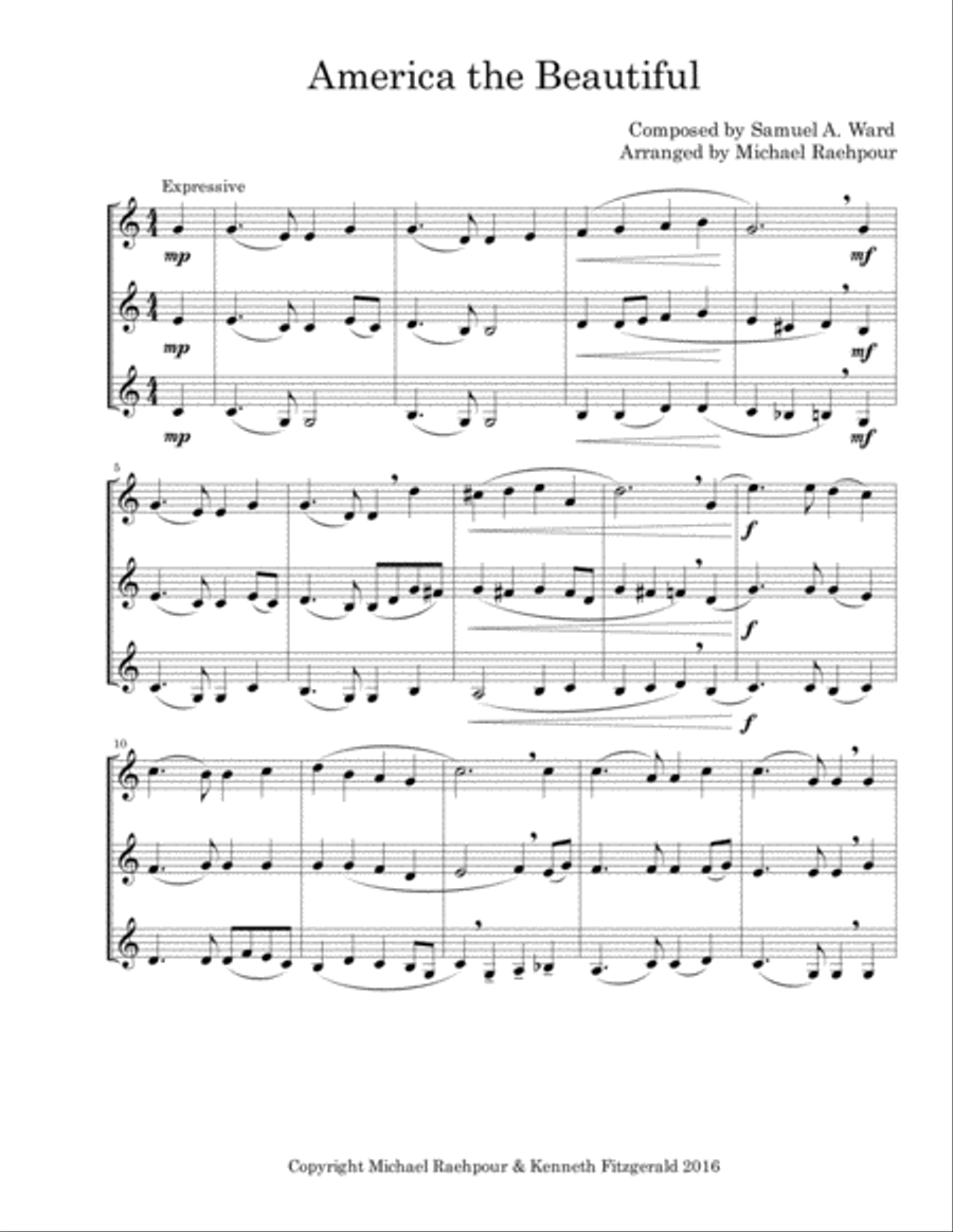 America the discount beautiful trumpet