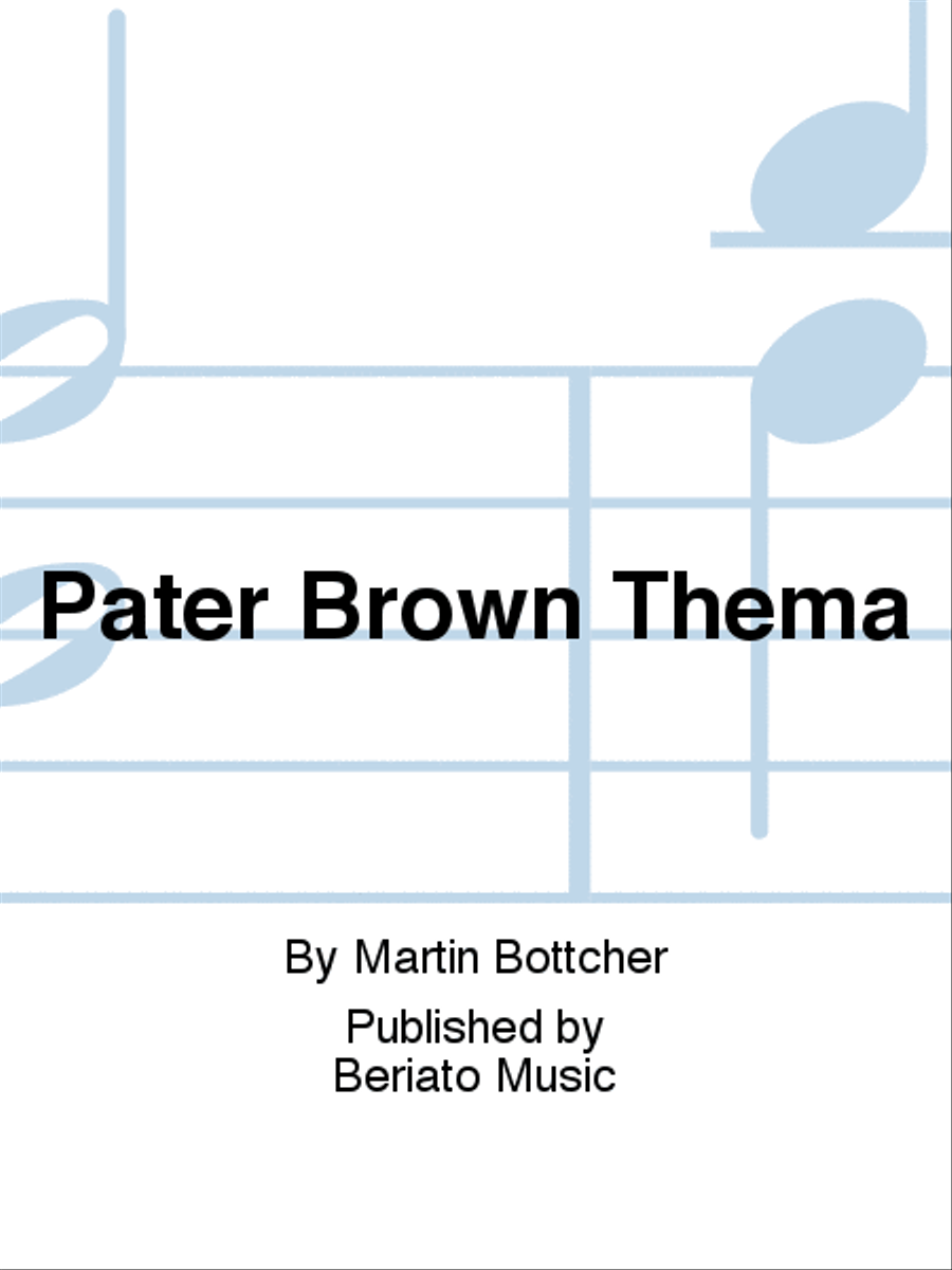 Pater Brown Thema Pater Brown Thema Orchestra scores gallery preview page 1