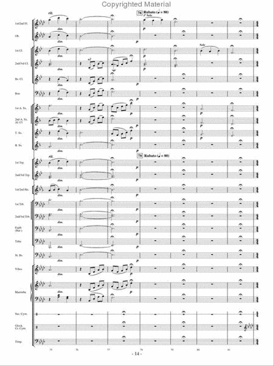 Heaven's Light Concert Band scores gallery preview page 13