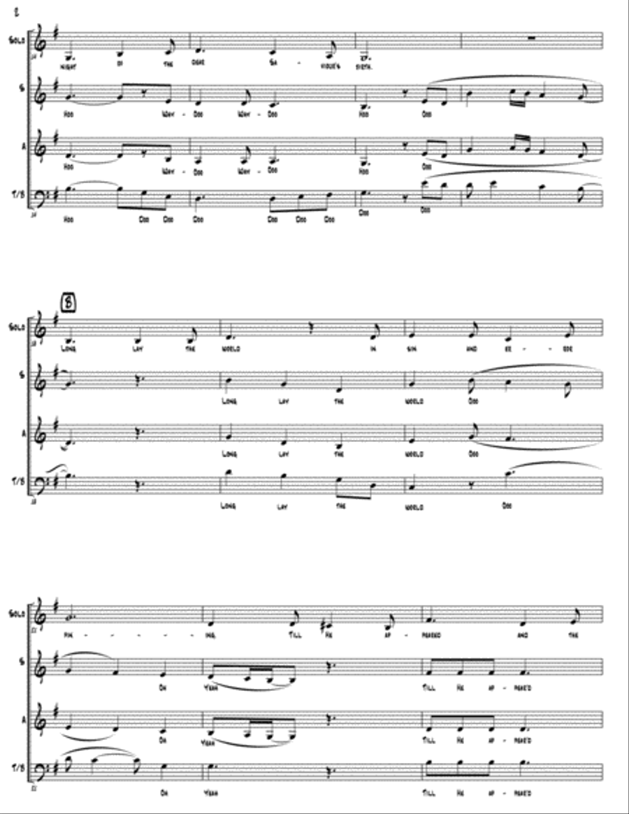 O Holy Night (as performed by Straight No Chaser) - SATB 4-Part scores gallery preview page 3
