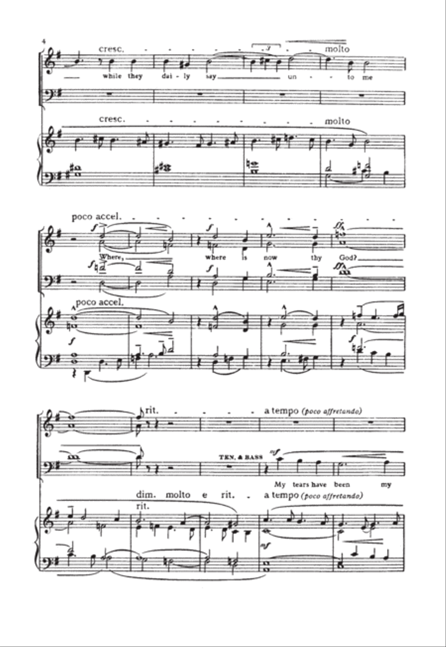 Like as the hart desireth the waterbrooks 4-Part scores gallery preview page 4