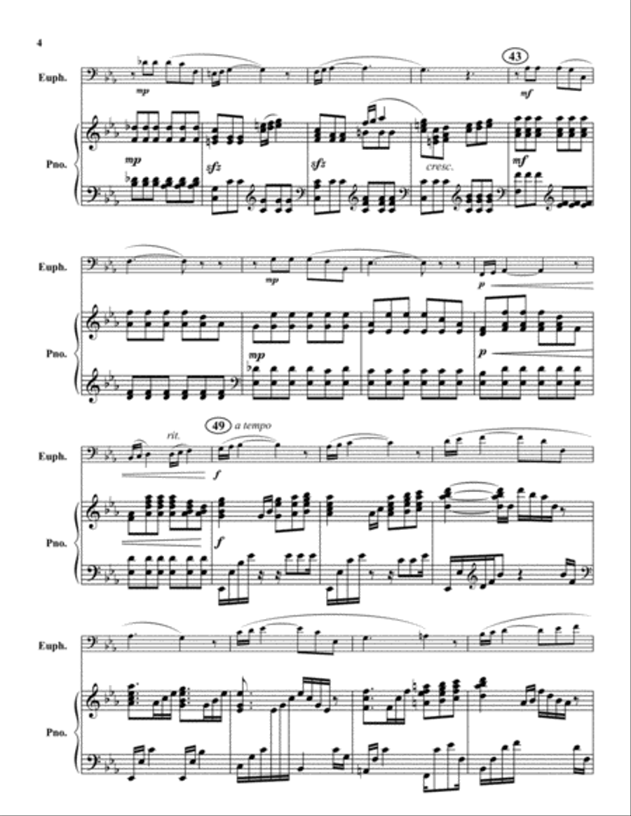 Arioso Gloria Arioso Gloria Euphonium scores gallery preview page 4