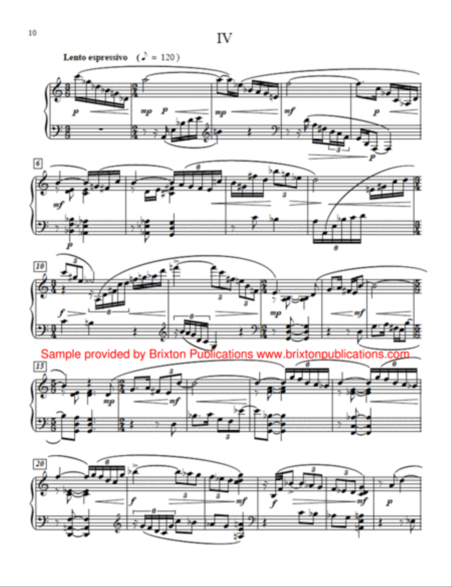Five Intermezzi Piano Solo scores gallery preview page 5