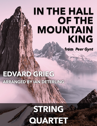 Book cover for In the Hall of the Mountain King for string quartet