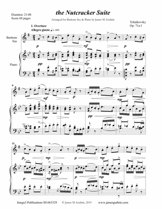 Tchaikovsky: The Complete Nutcracker Suite for Baritone Sax & Piano