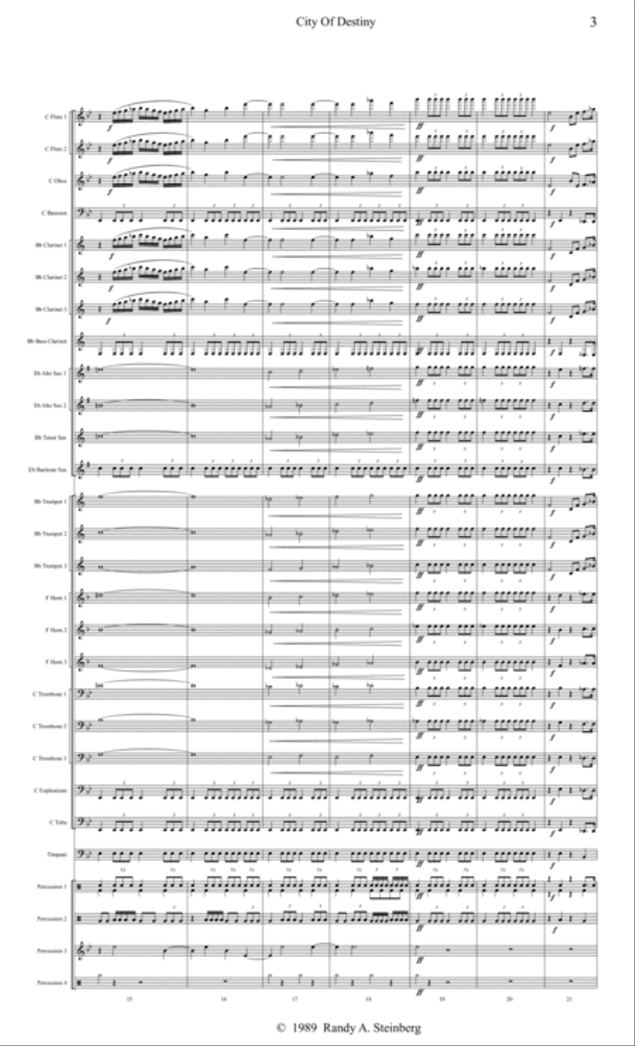 City Of Destiny Concert Band scores gallery preview page 6