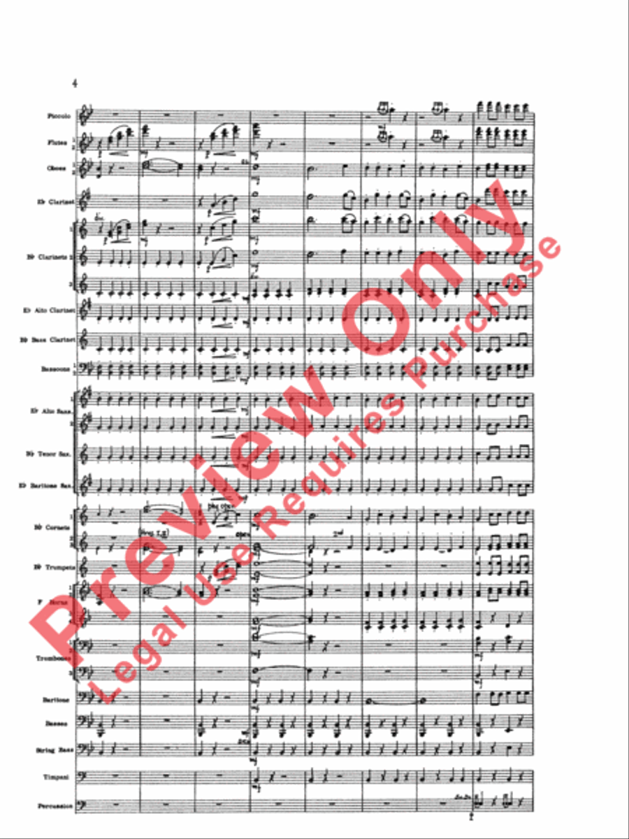 Marriage of Figaro Overture Concert Band scores gallery preview page 7