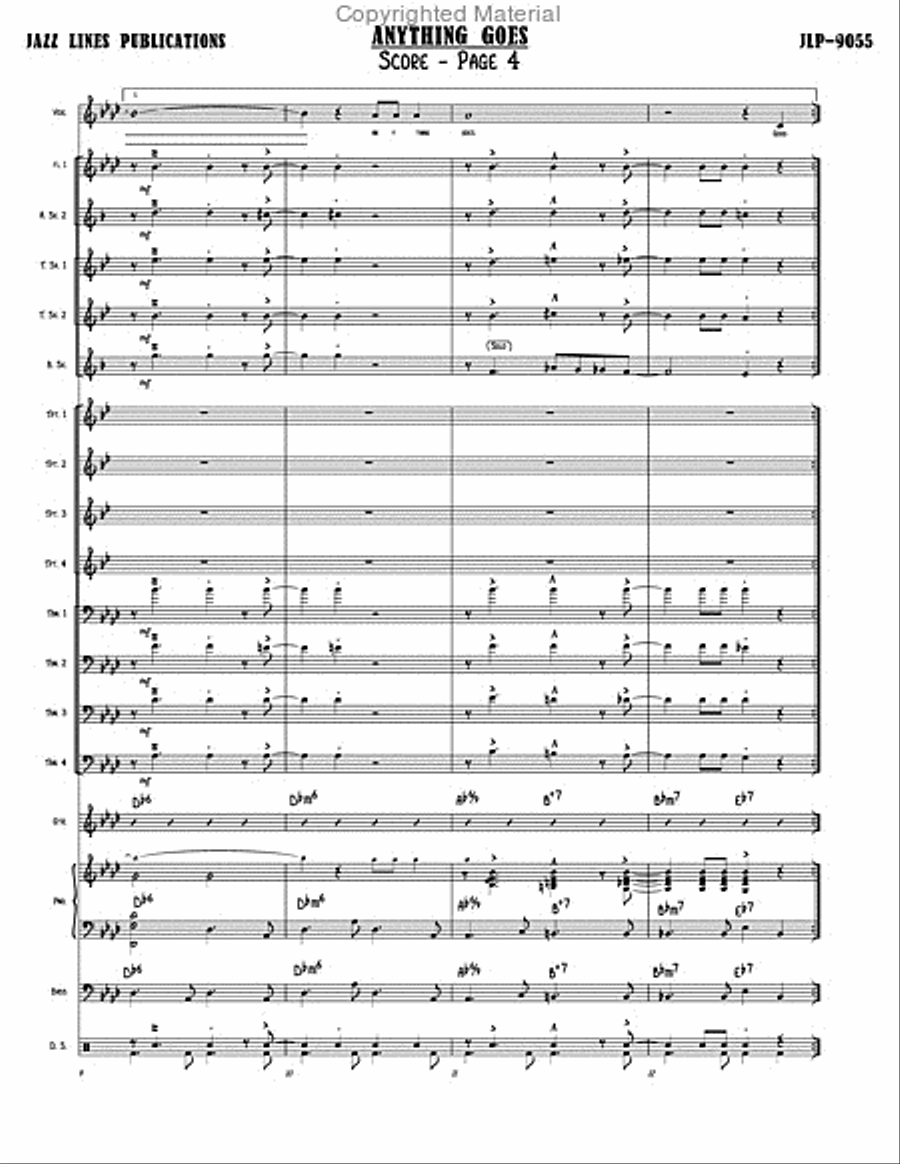 Anything Goes Anything Goes Big Band scores gallery preview page 5
