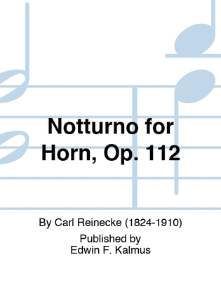 Book cover for Notturno for Horn, Op. 112