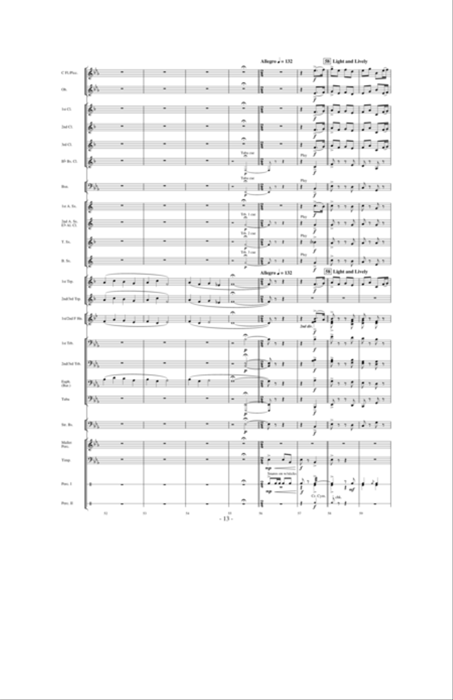 In the Winter of 1730: A River's Journey Concert Band scores gallery preview page 12