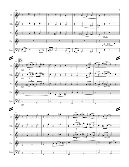 A Pretty Girl is Like a Melody (for Woodwind Quintet) by Irving Berlin Woodwind Quintet - Digital Sheet Music