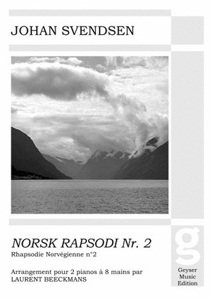Book cover for Svendsen - Norwegian Rhapsody No.2 - 2 pianos 8 hands