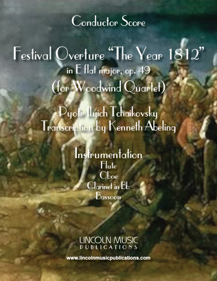 Book cover for 1812 Overture (for Woodwind Quartet)