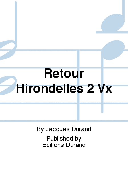 Retour Hirondelles 2 Vx
