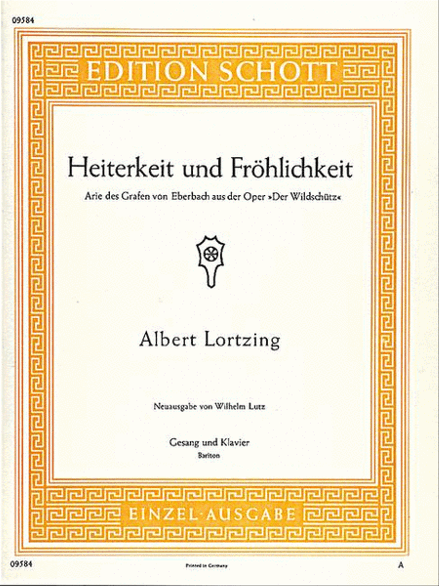 Heiterkeit und Fröhlichkeit Baritone Voice scores gallery preview page 1
