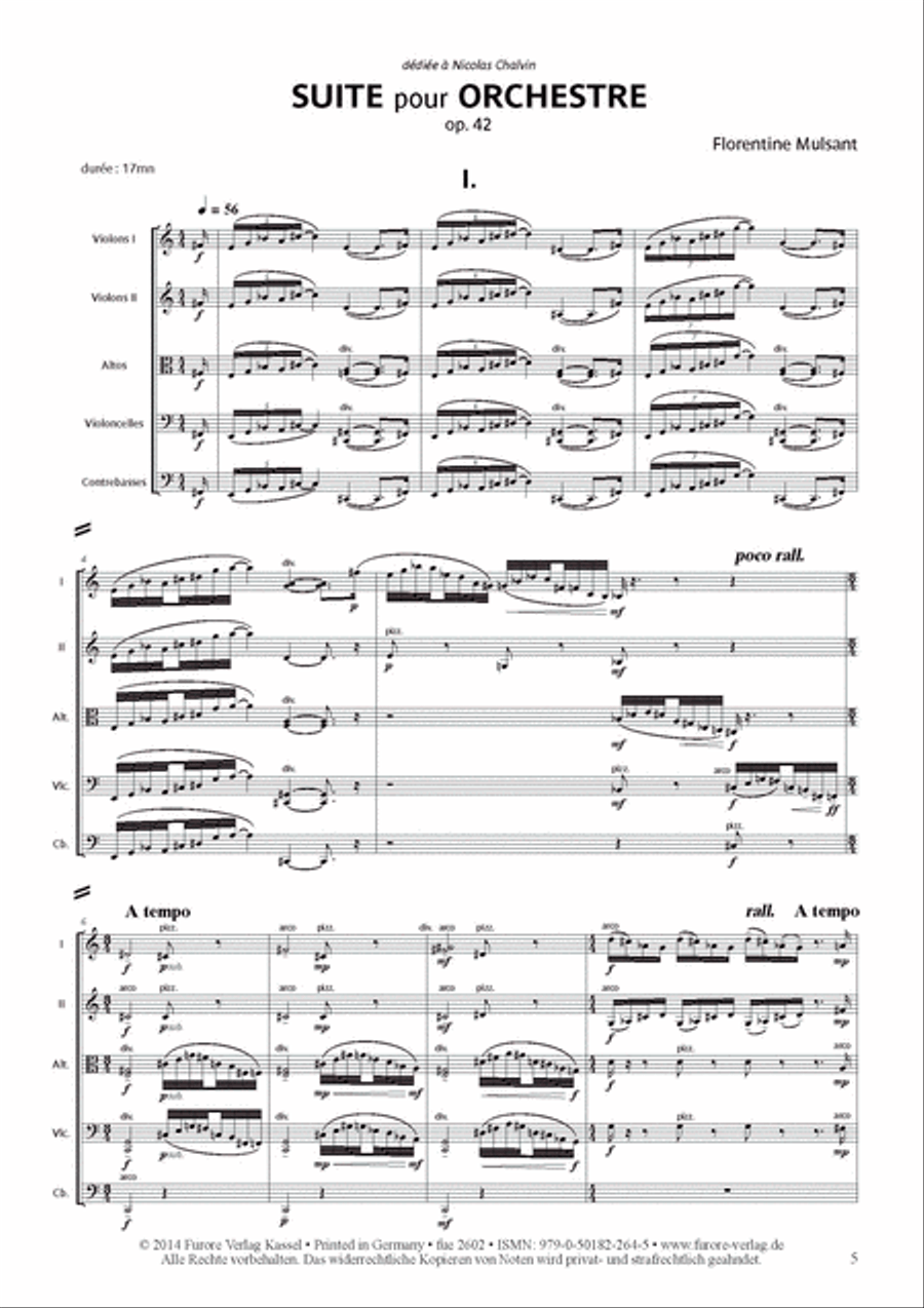 Suite pour orchestre a cordes (op. 42) String Orchestra scores gallery preview page 2