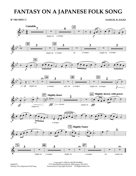 Fantasy On A Japanese Folk Song - Bb Trumpet 2