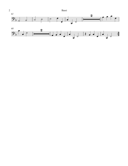Concerto Grosso Op. 6 #2 Movement III