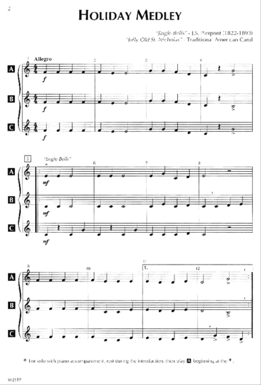 Standard of Excellence: Sounds of the Season-Trumpet/Baritone T.C. Concert Band Methods scores gallery preview page 2