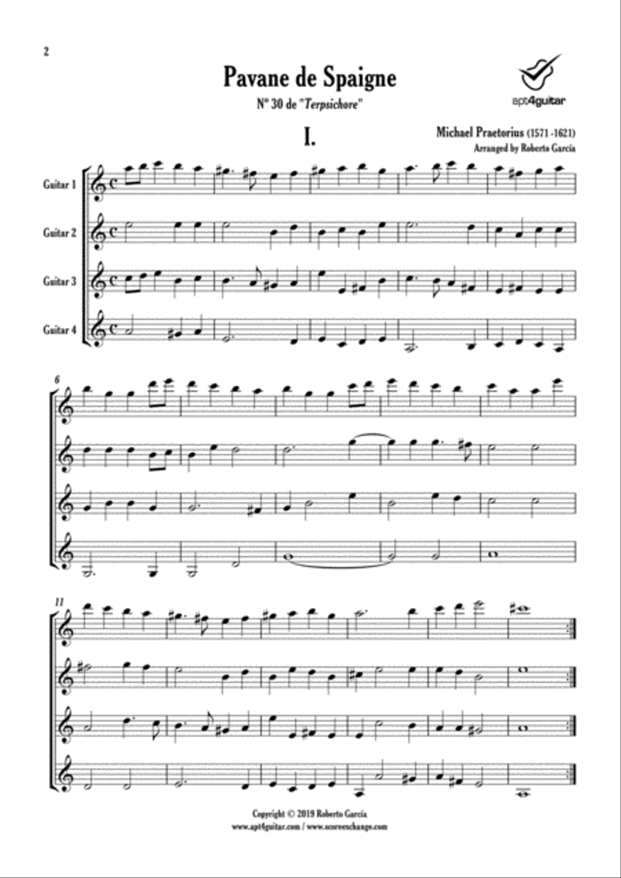 Pavane de Spaigne Pavane de Spaigne Large Ensemble scores gallery preview page 2