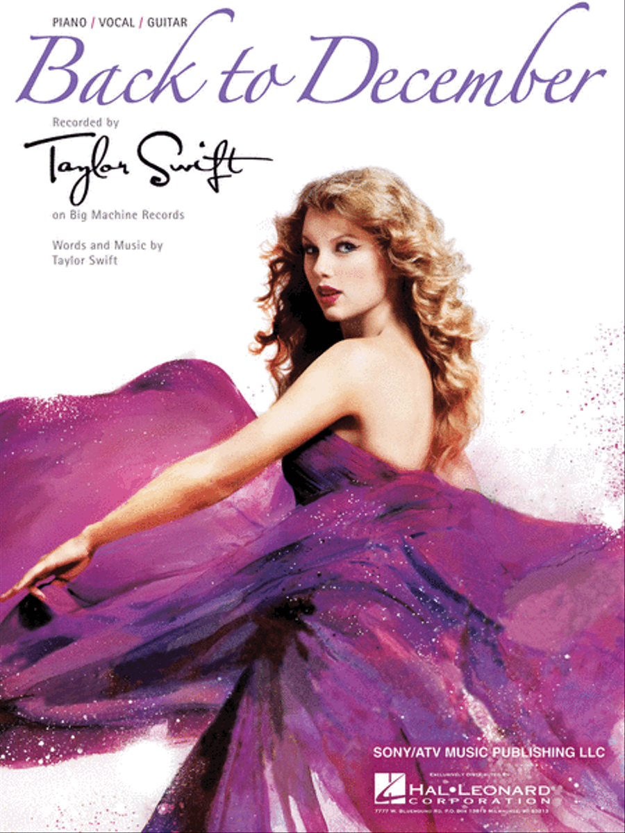 Back to December Piano, Vocal, Guitar scores gallery preview page 1