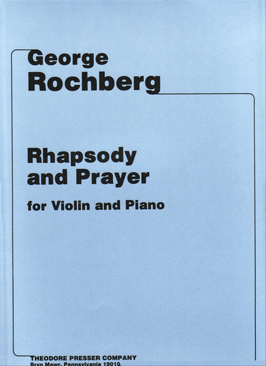 Rhapsody And Prayer Chamber Music scores gallery preview page 1