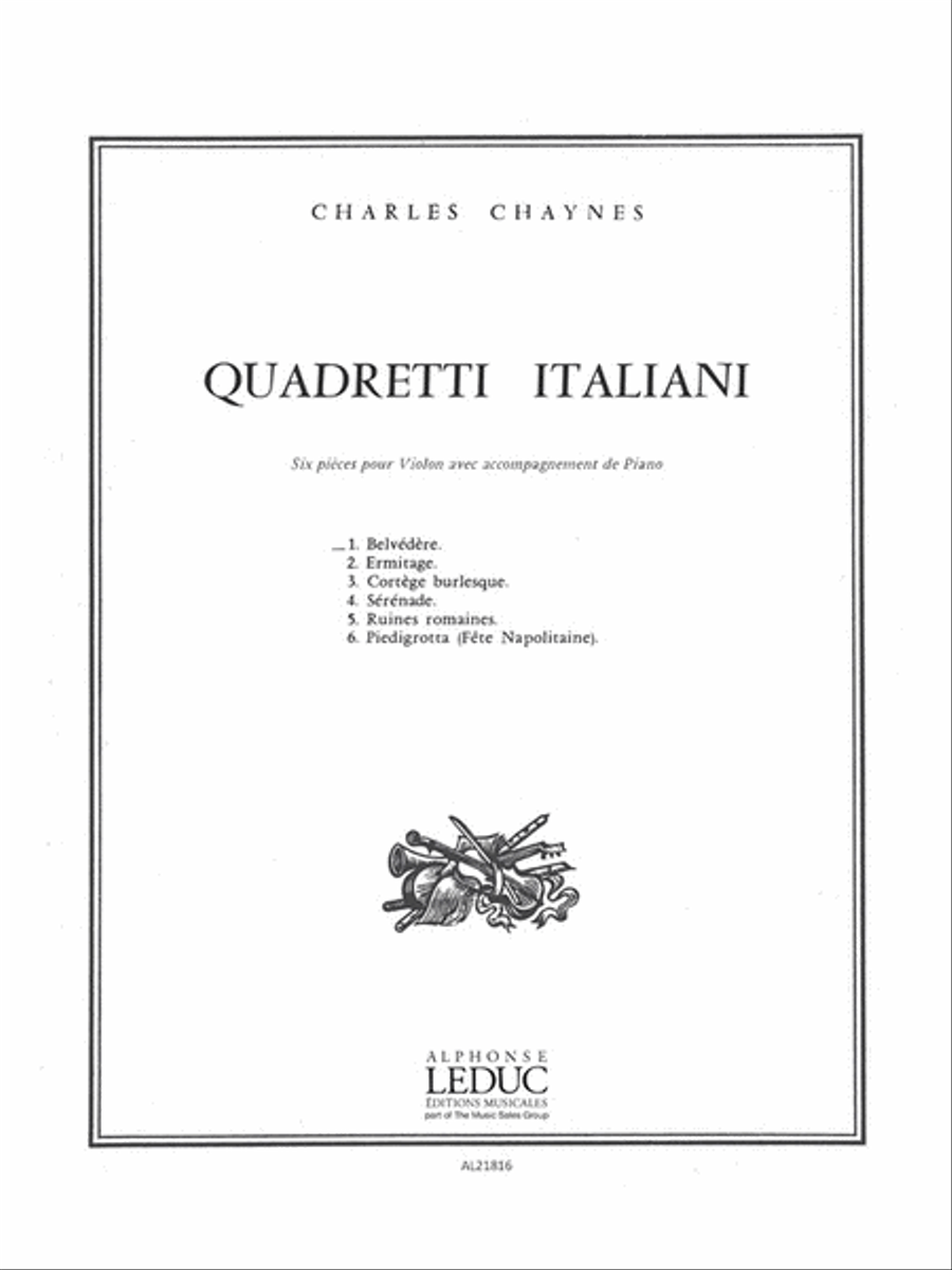 Belvedere (violin & Piano) Violin Solo scores gallery preview page 1