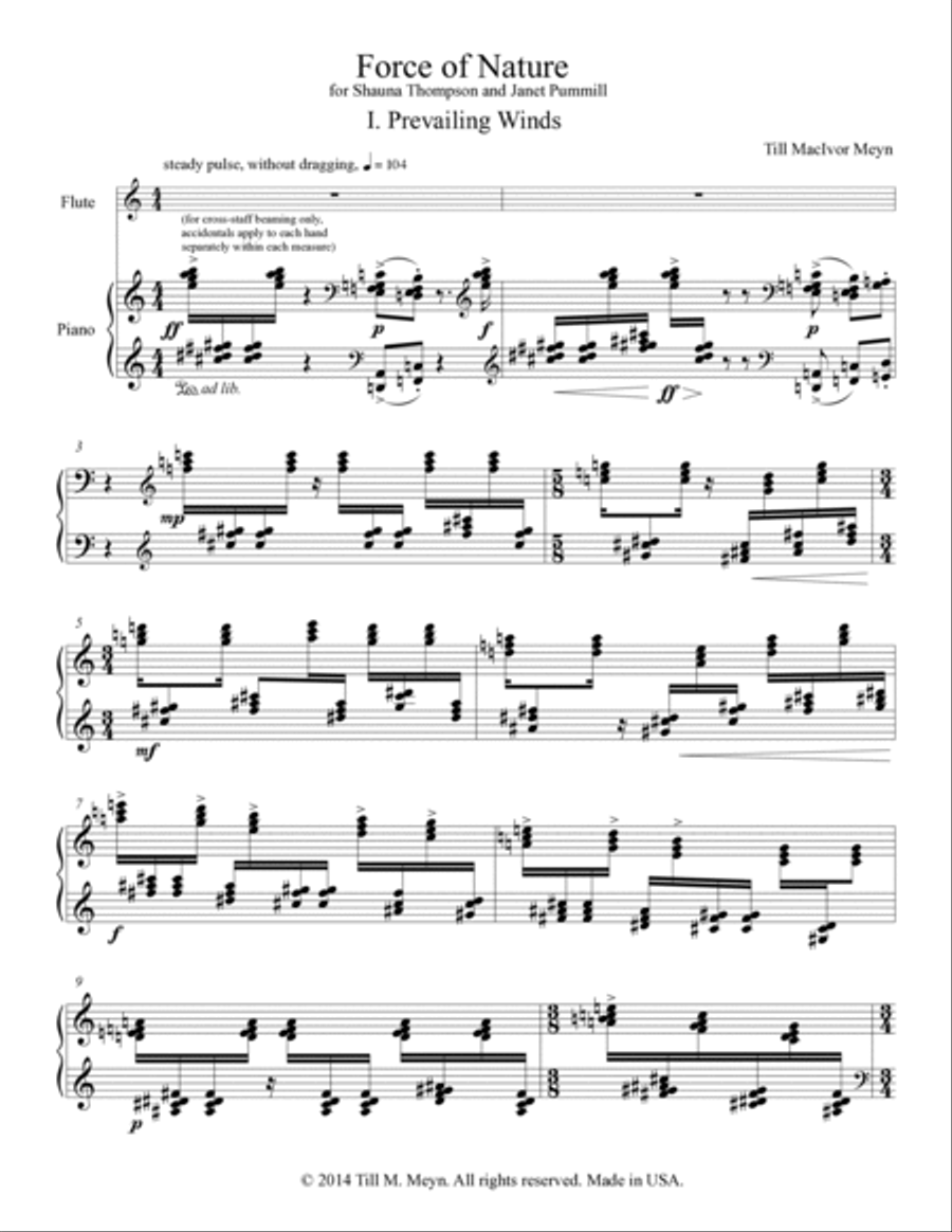Force of Nature Flute Solo scores gallery preview page 3