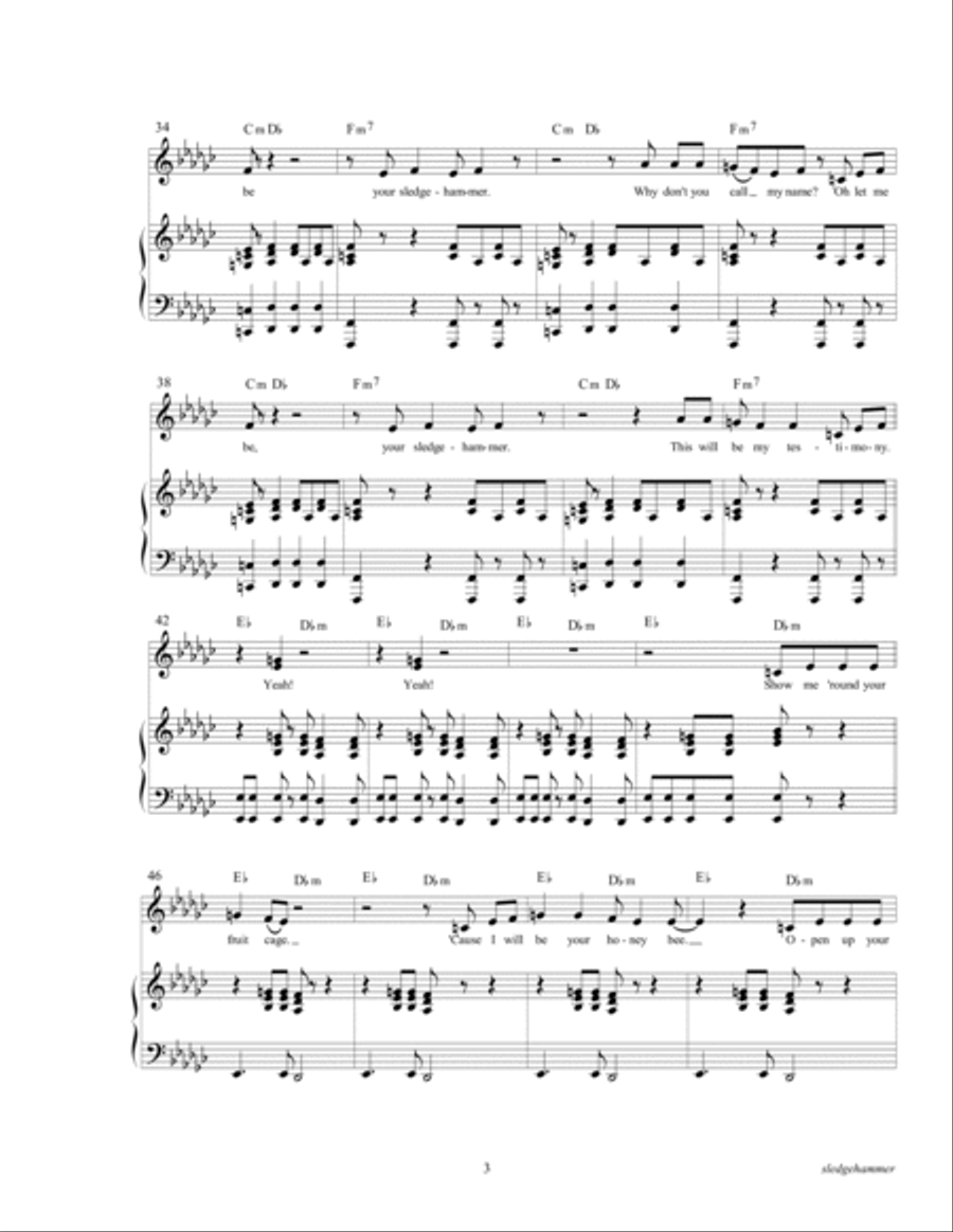 Sledgehammer Voice scores gallery preview page 5