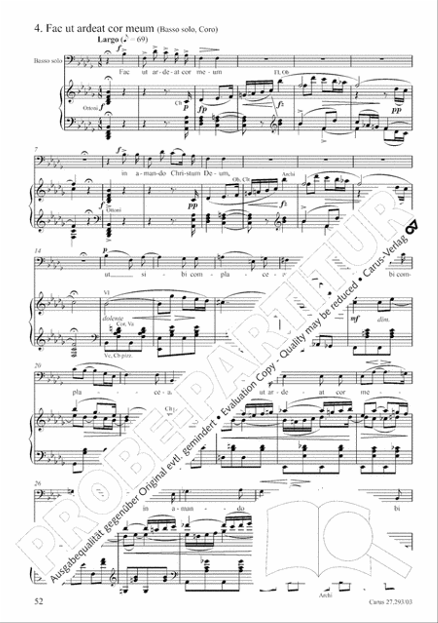 Stabat mater 4-Part scores gallery preview page 59