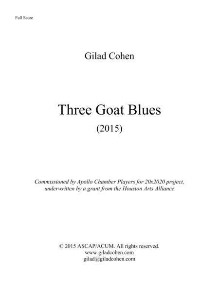 Three Goat Blues image number null