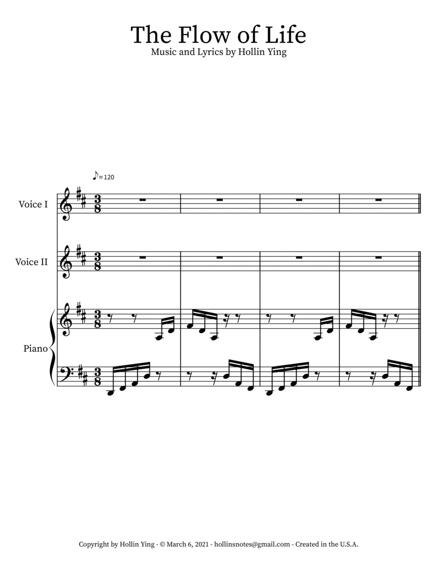 The Flow of Life The Flow of Life Choir scores gallery preview page 1