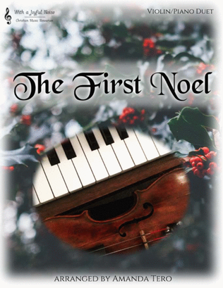 Book cover for The First Noel violin and piano duet