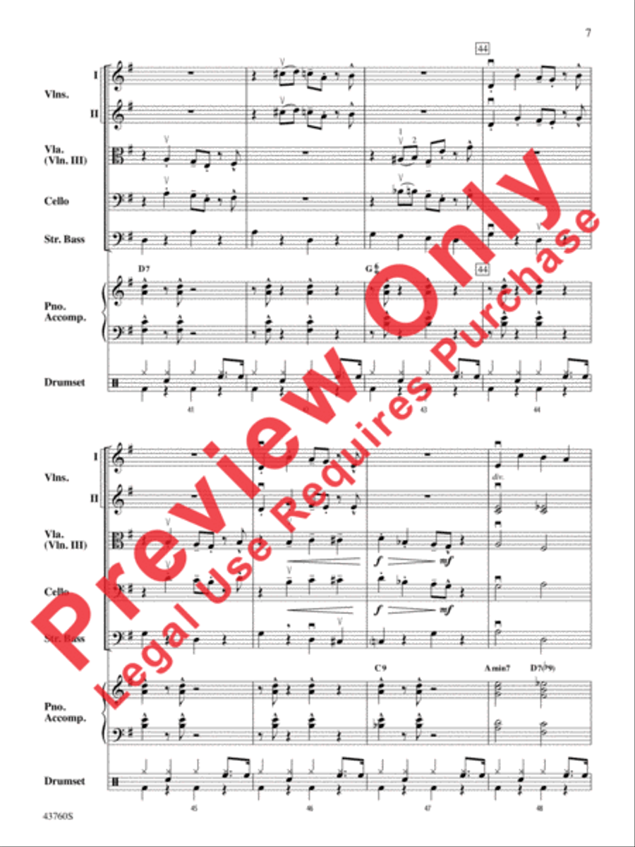 Jingle All the Way String Orchestra scores gallery preview page 8