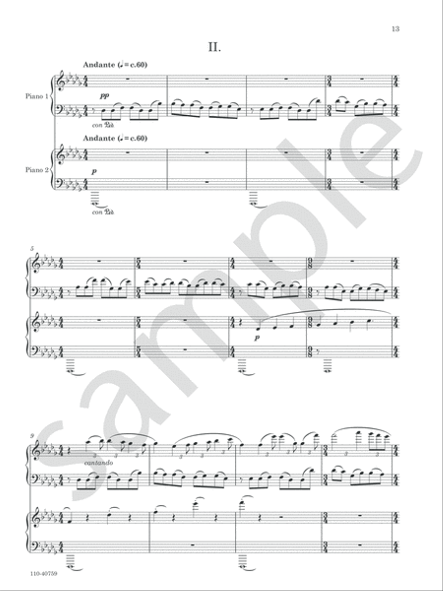 Three Lullabies Chamber Music scores gallery preview page 7