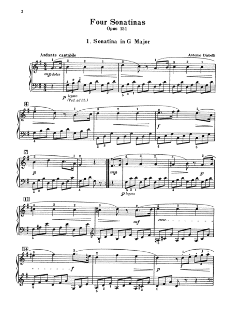 <br>Sheet music extract