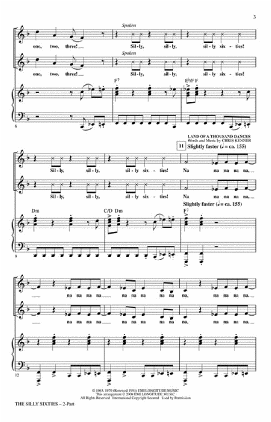 The Silly Sixties 2-Part scores gallery preview page 3
