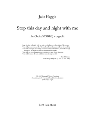 Book cover for Stop this day and night with me