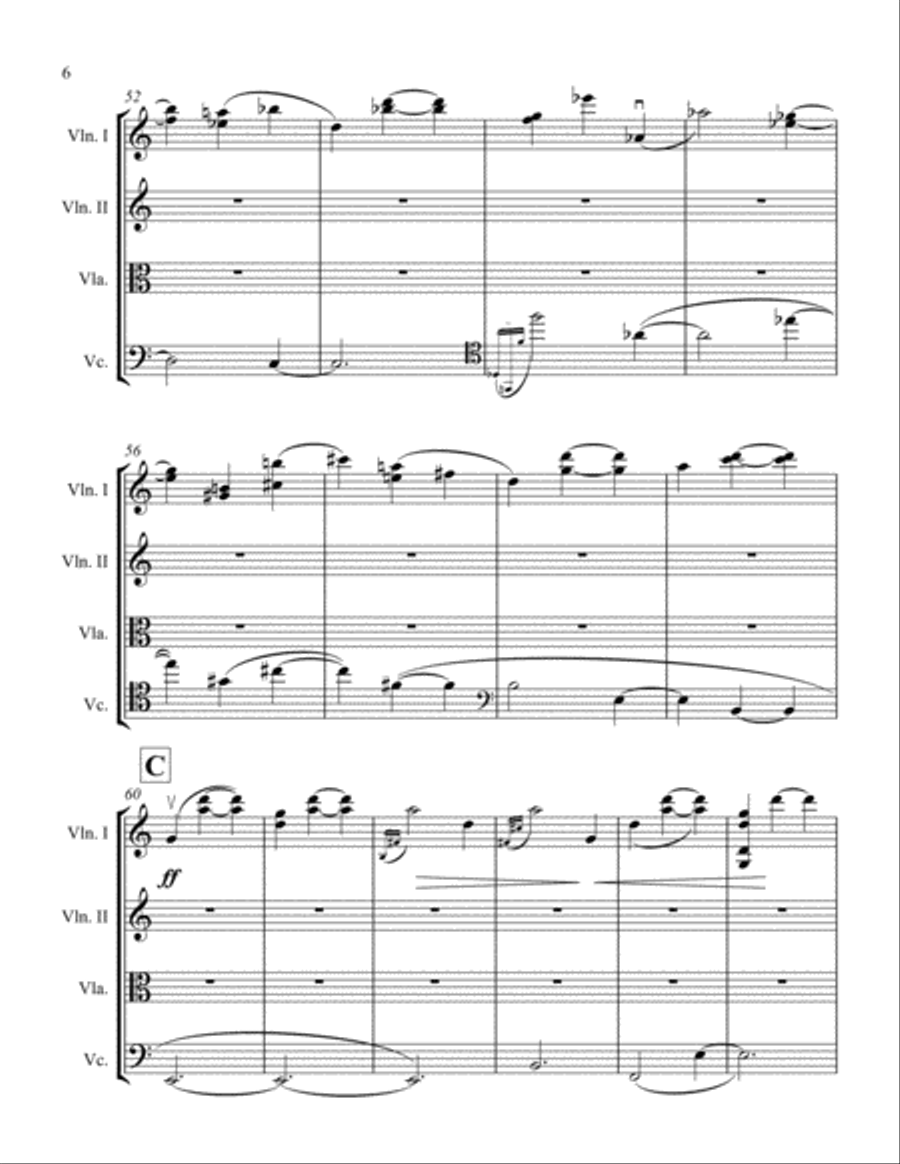 La Larga Noche de los 500s Años (1st Cycle) String Quartet scores gallery preview page 6