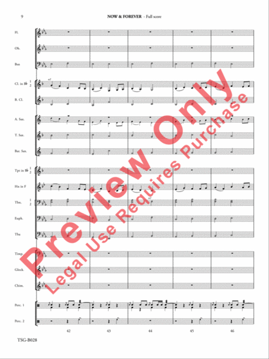 Now & Forever Now & Forever Concert Band scores gallery preview page 10