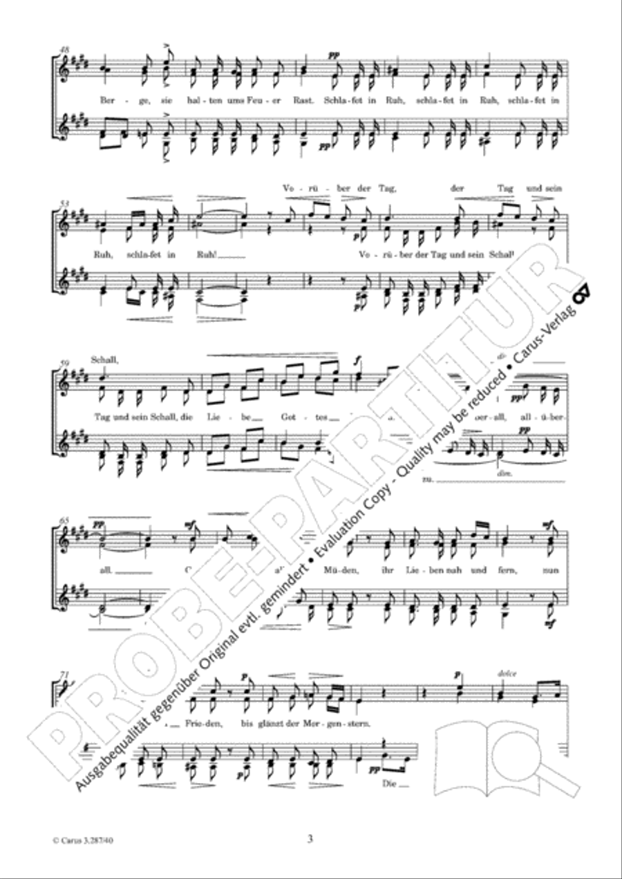 Good night Good night SSAA scores gallery preview page 4