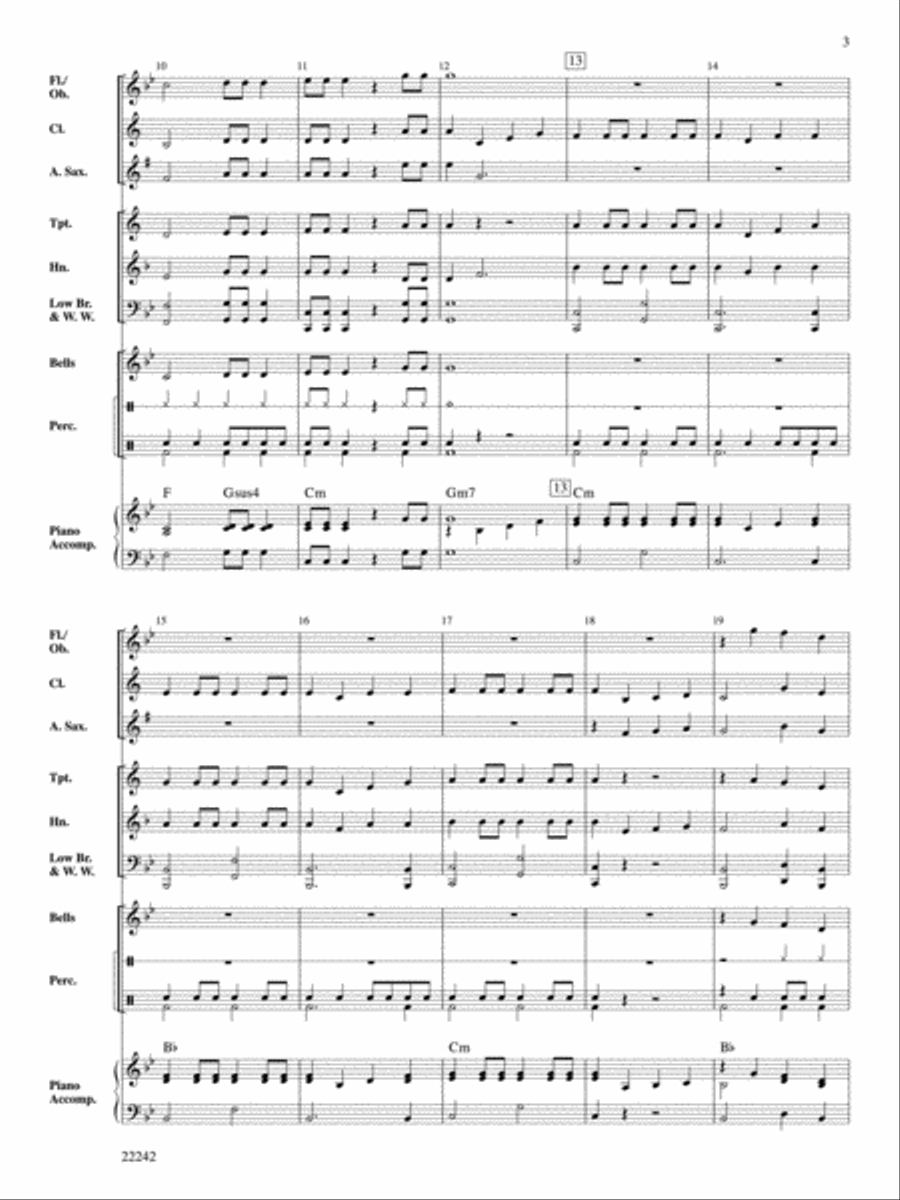 Sailor's Holiday Concert Band scores gallery preview page 3
