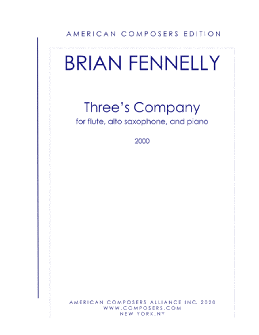 [Fennelly] Three's Company Woodwind Duet scores gallery preview page 1
