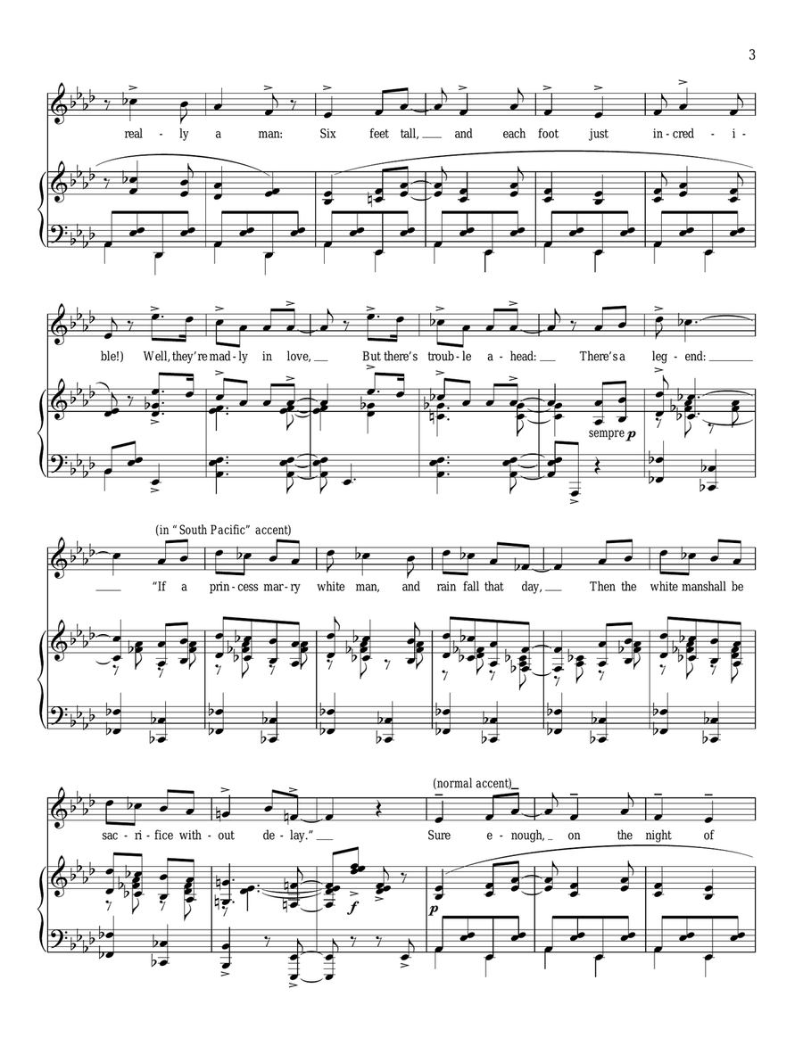 What A Movie! Piano, Vocal scores gallery preview page 3