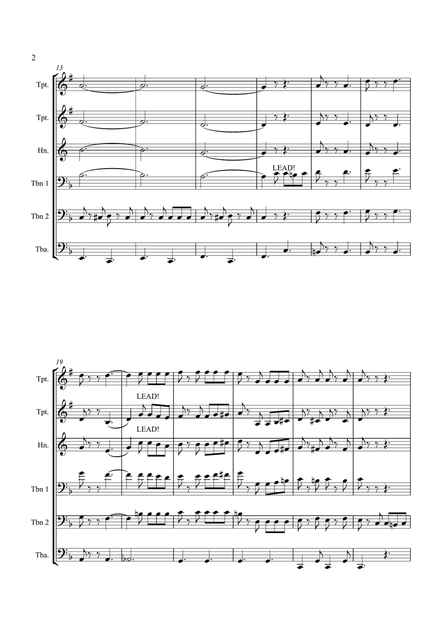 Washington Post Washington Post Brass Ensemble scores gallery preview page 2