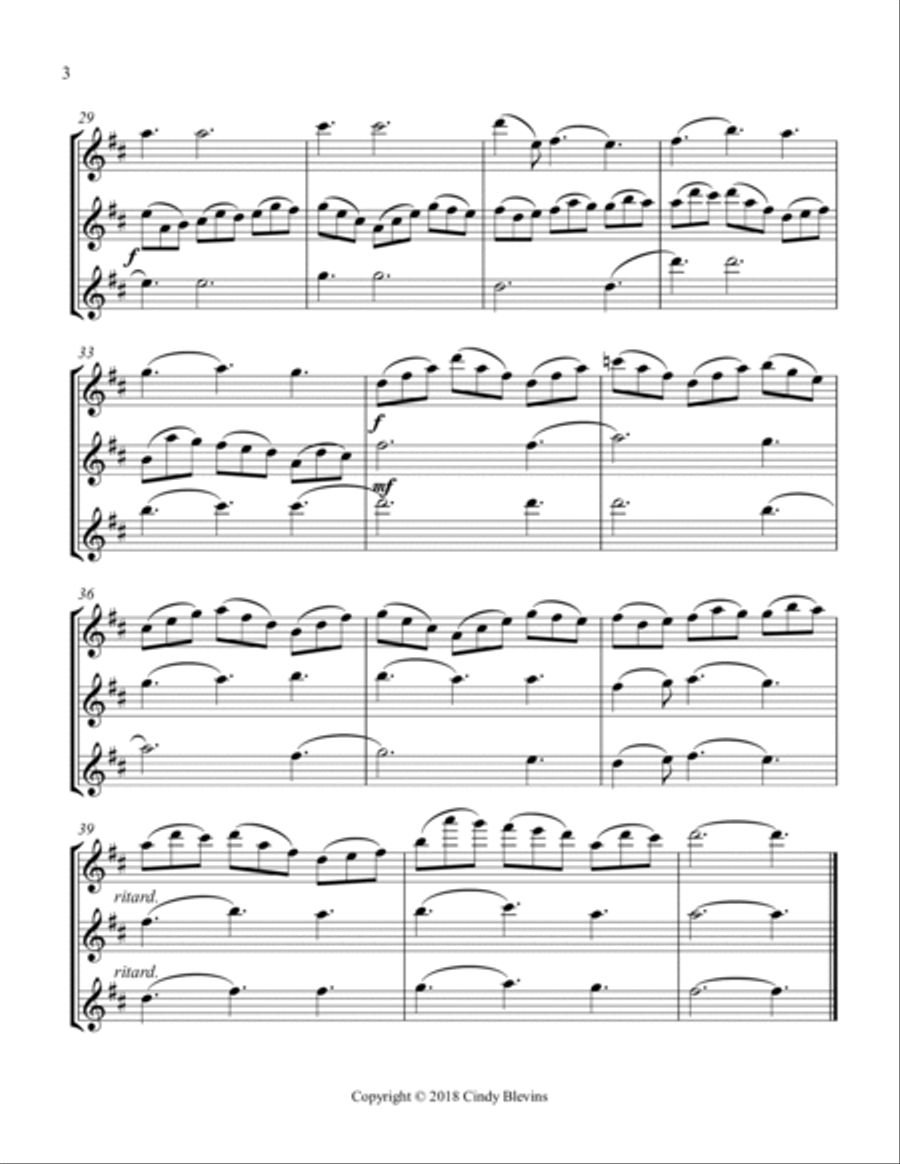 Jesu, Joy of Man's Desiring, for Flute Trio Flute Trio scores gallery preview page 4