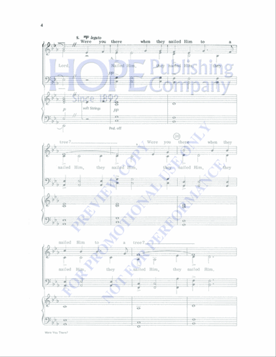Were You There? 4-Part scores gallery preview page 4
