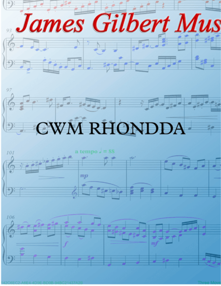 CWM RHONDDA (God of Grace and God of Glory) Small Ensemble scores gallery preview page 4