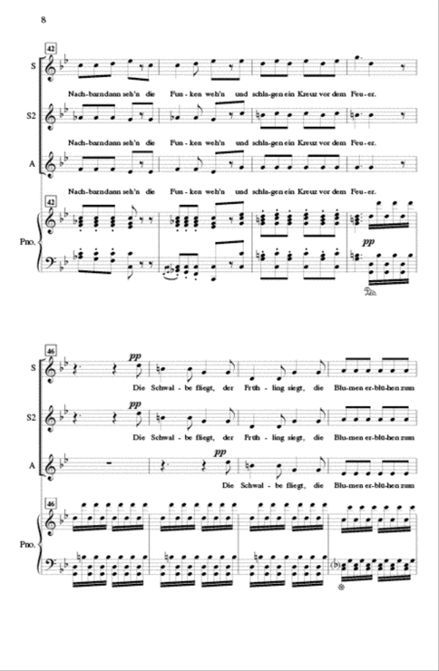 Hexenlied (Witches' Song) SSA scores gallery preview page 7