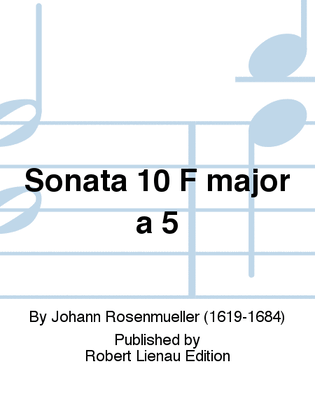 Sonata 10 F major a 5